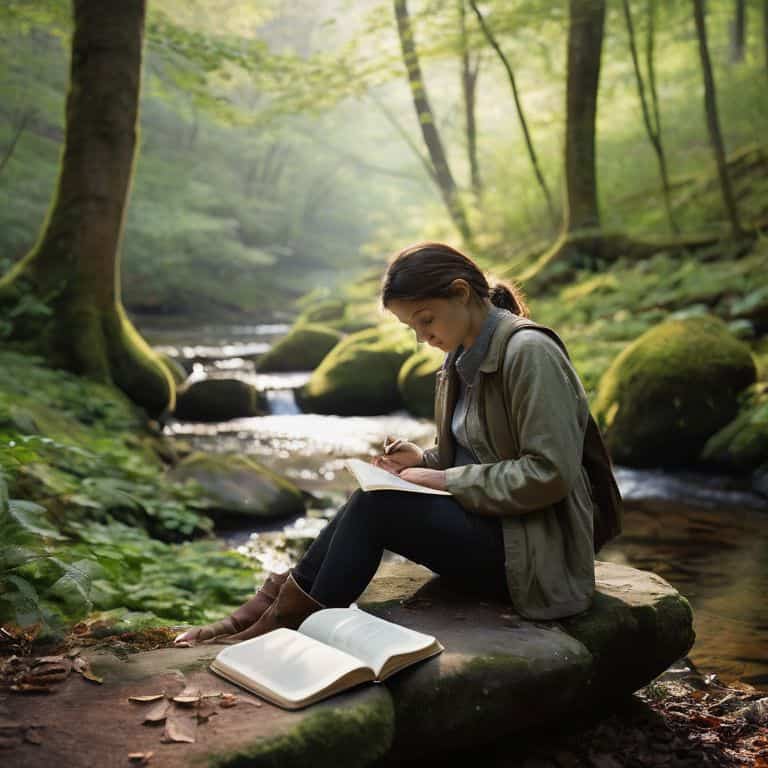 Slow Living serene landscape scene