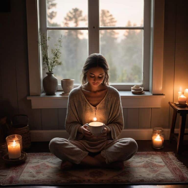Embracing Cozy Home Rituals candlelit morning