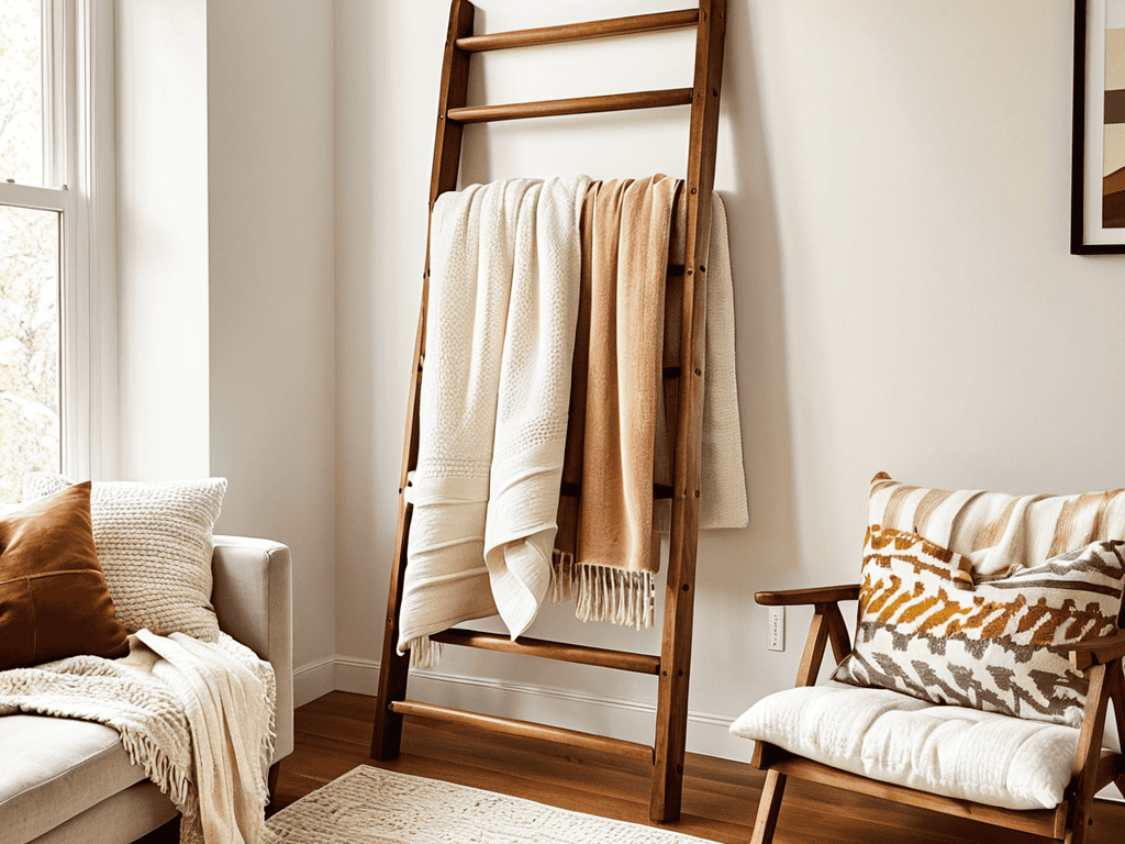 DIY Blanket Ladder