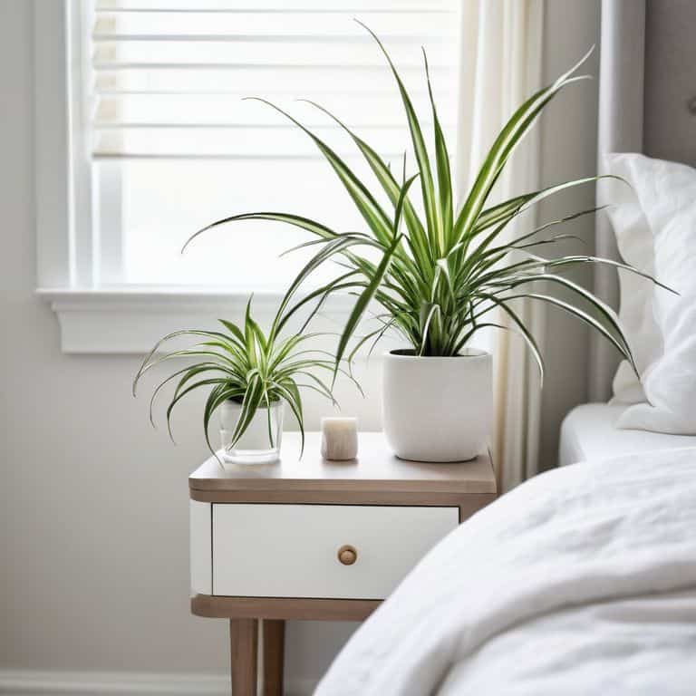 Tranquil Slumber with Spider Plants