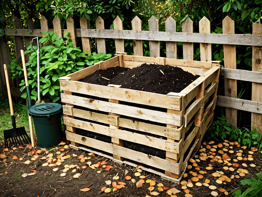 DIY compost bin from pallets guide