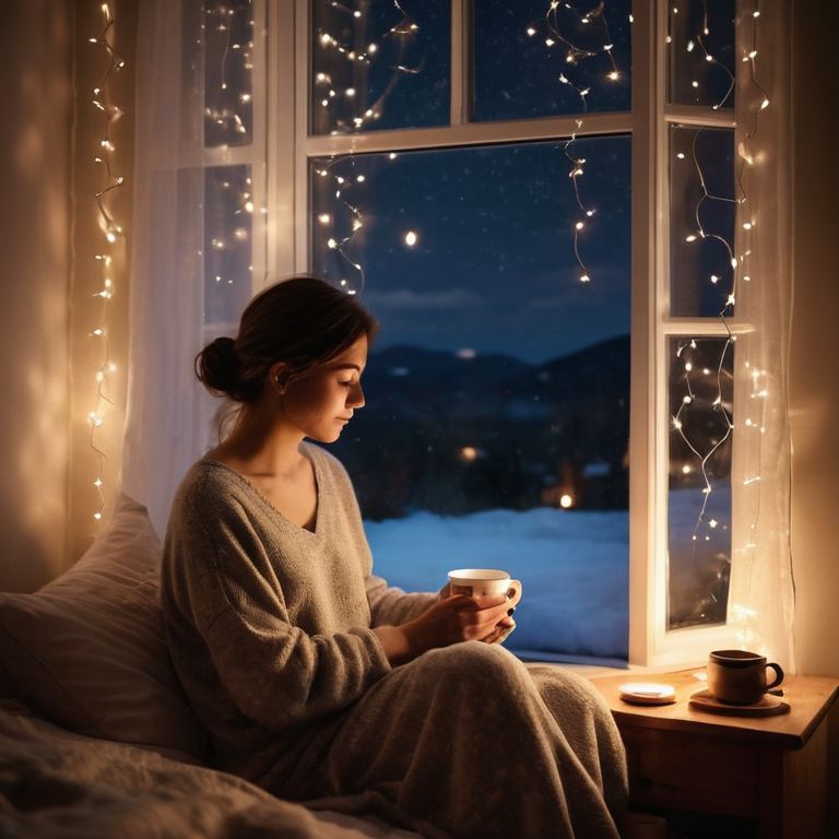 Embracing the Serenity of Night scene