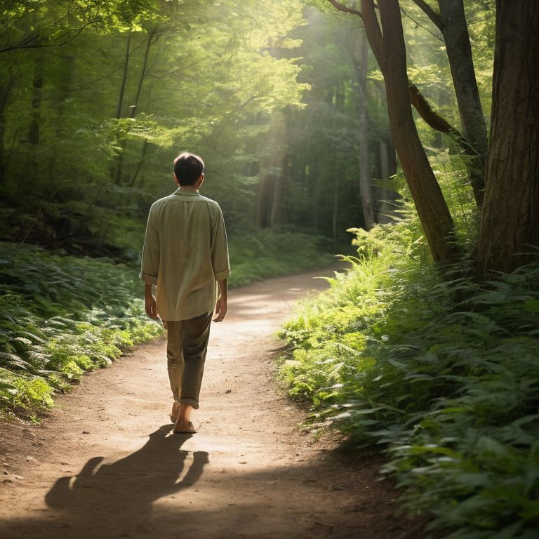 how to practice walking meditation outdoors