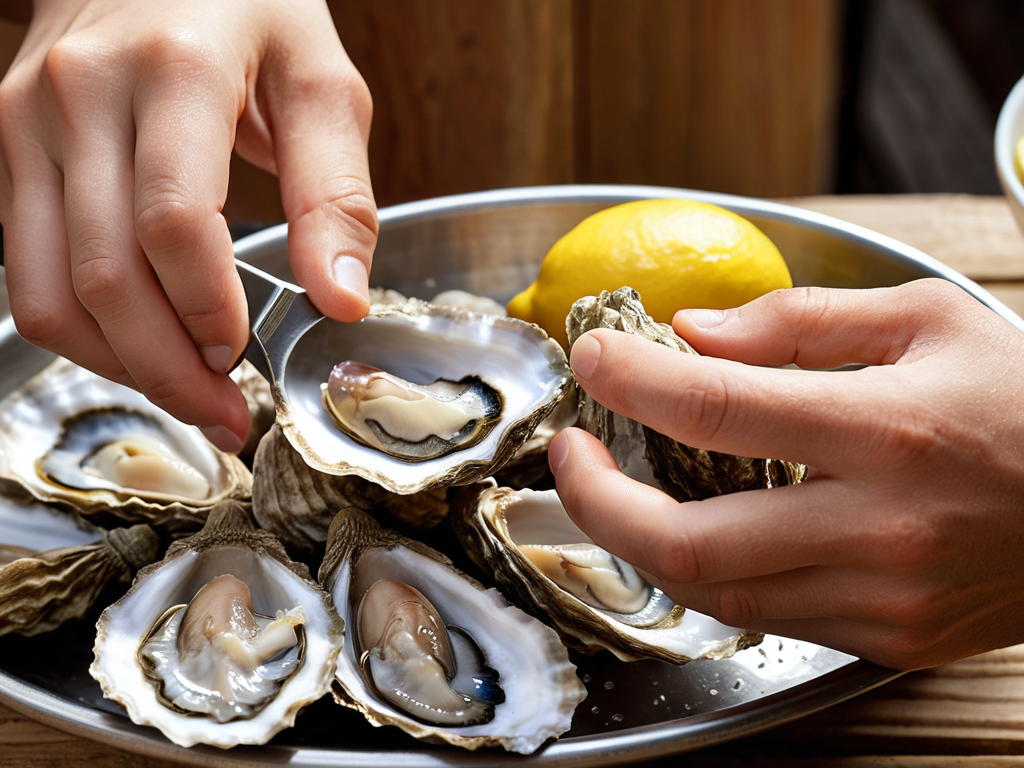 Shucking oysters safely