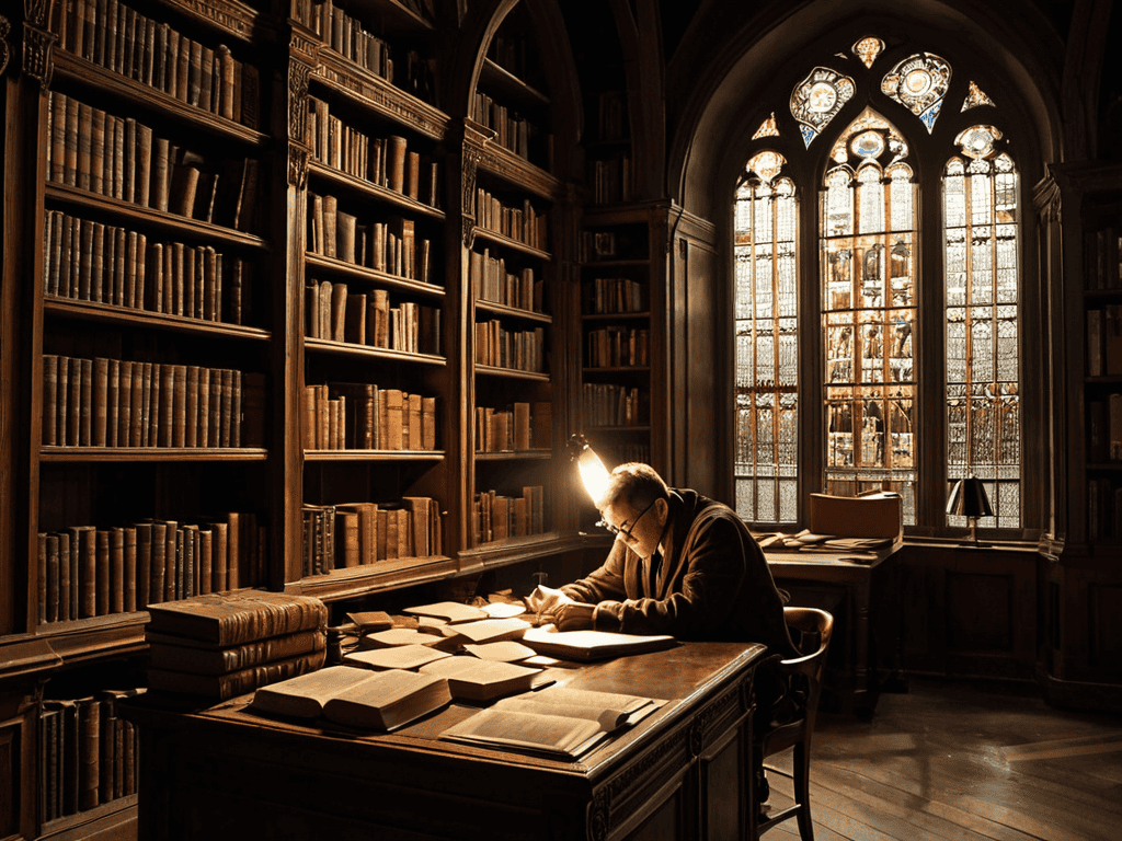 Dark Academia Lifestyle portrait