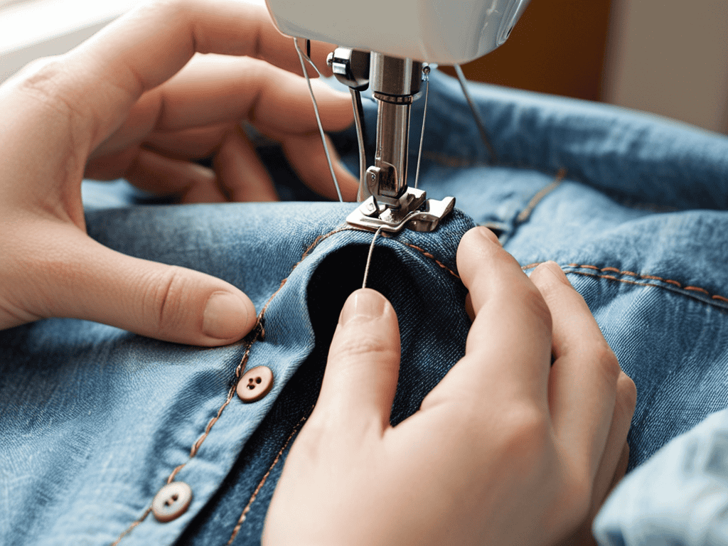 Sewing a Button Quickly