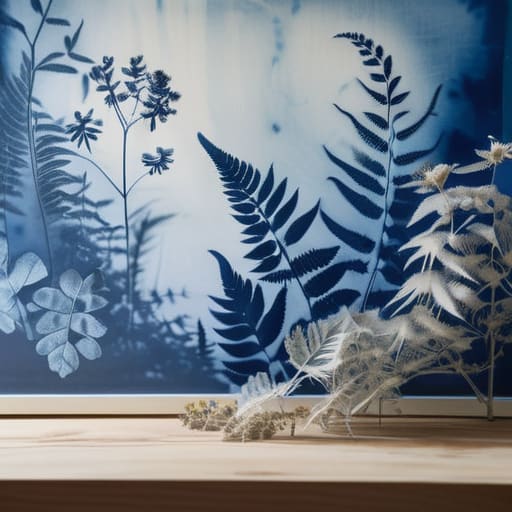 Botanical Cyanotype Art Capturing Nature Through Alternative Photographic P