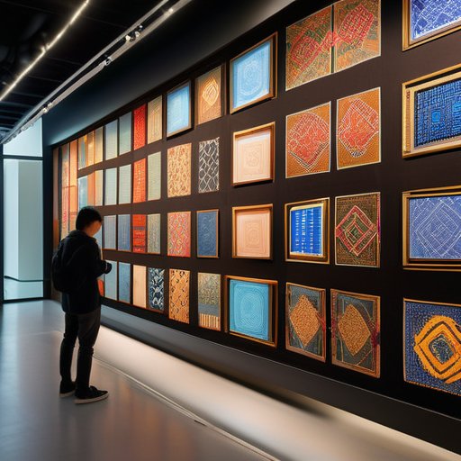 Final Stitches: digital AI‑generated Hmong‑Celtic pattern