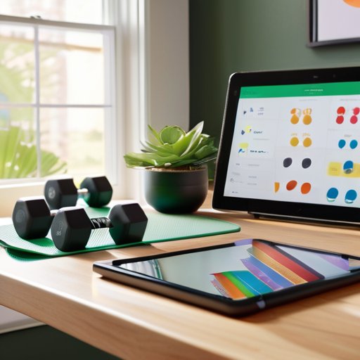 Personalized fitness plan guide illustration