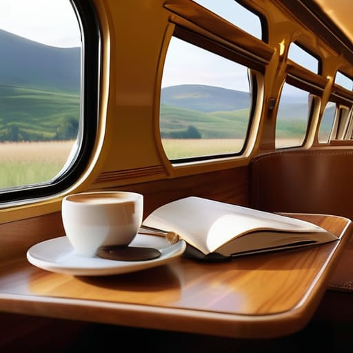 Train-bragging (Flight-free) luxury train travel photography.