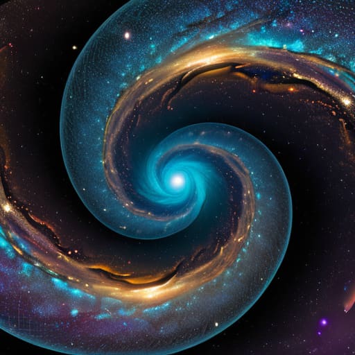 Non-Euclidean Topology in Cosmology visualization.